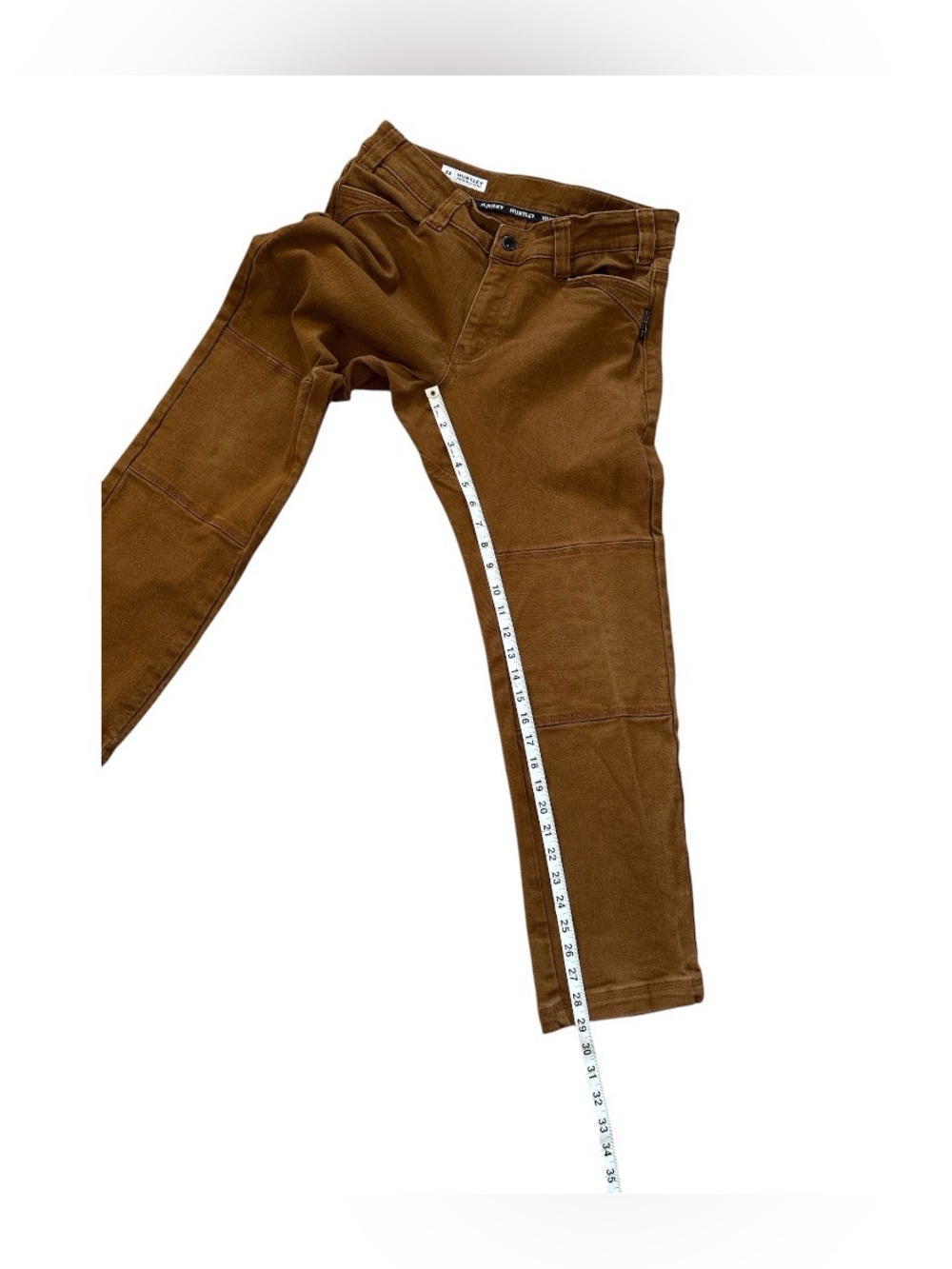 Huxtley Men's FX-1 Slim All Day Workwear Pants Whiskey Brown 32x30 - Picture 14 of 14